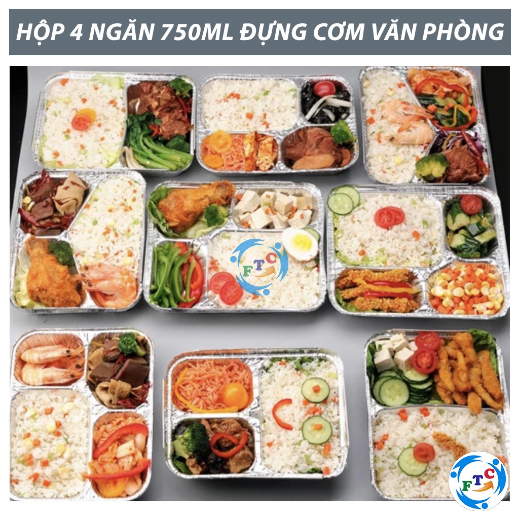 KHAY NHÔM 4 NGĂN CAO CẤP CÓ NẮP ĐẬY