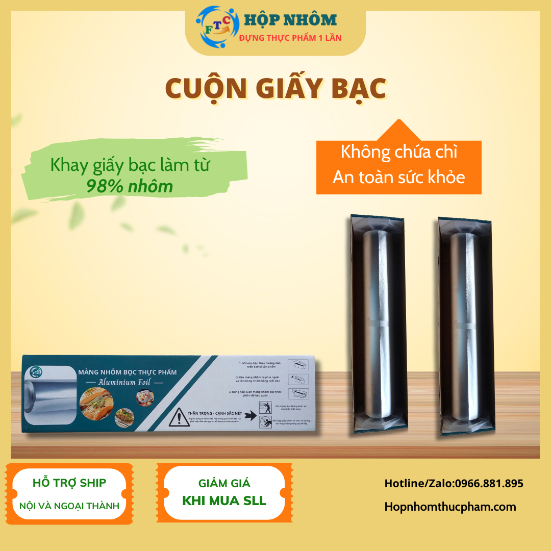 Giấy Bạc Bọc Nướng
