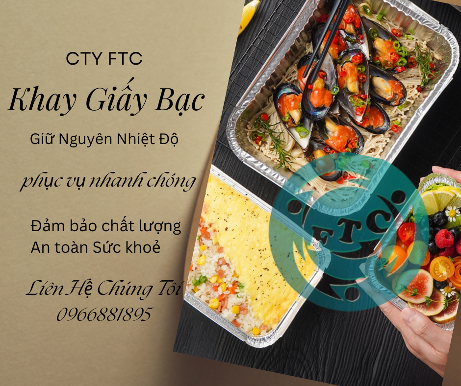 Các mẫu khay giấy bạc chứa thực phẩm thân thiện với môi trường, thể hiện xu hướng bền vững.