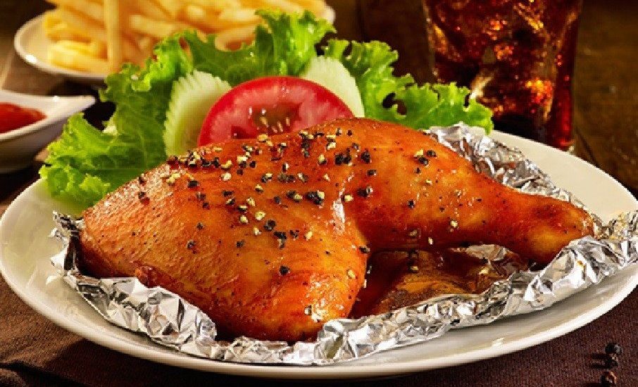 NƯỚNG GÀ GIẤY BẠC BAO LÂU CHÍN?