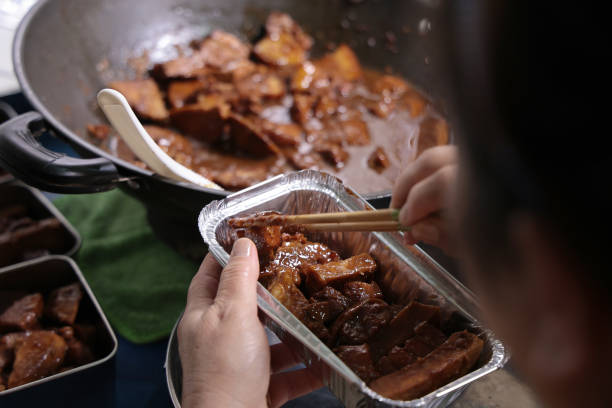 Khay Giấy Nhôm Đựng Cơm Gà