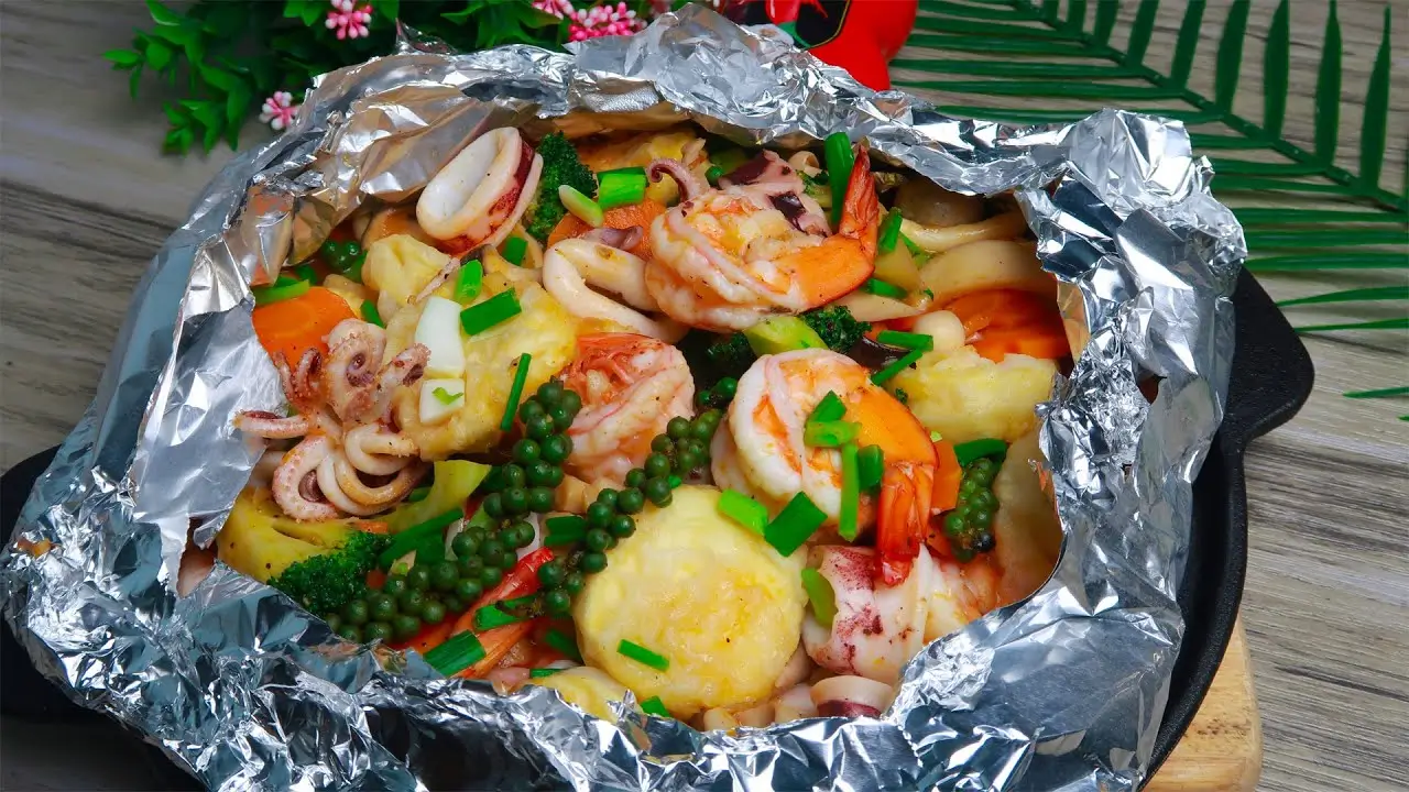 RAU CỦ NƯỚNG GIẤY BẠC