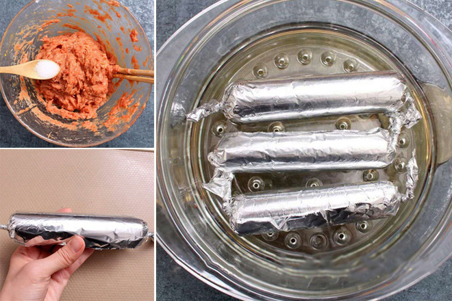 Xúc xích nướng màng nhôm