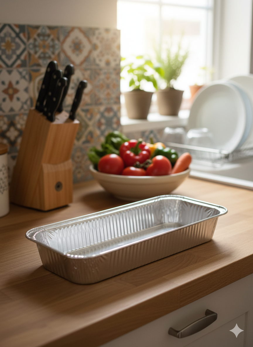KHAY GIẤY BẠC DÀI NƯỚNG BÁNH