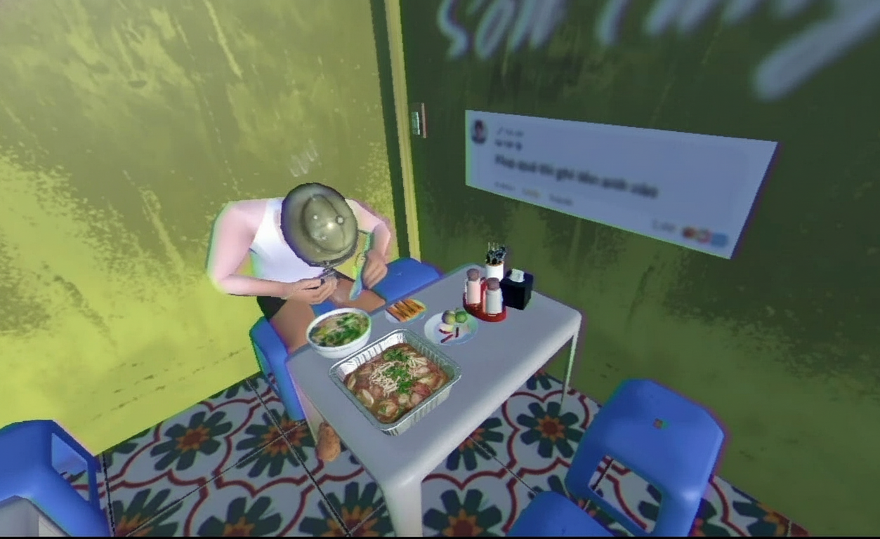 KHAY NHÔM TẠI QUÁN ANH HAI