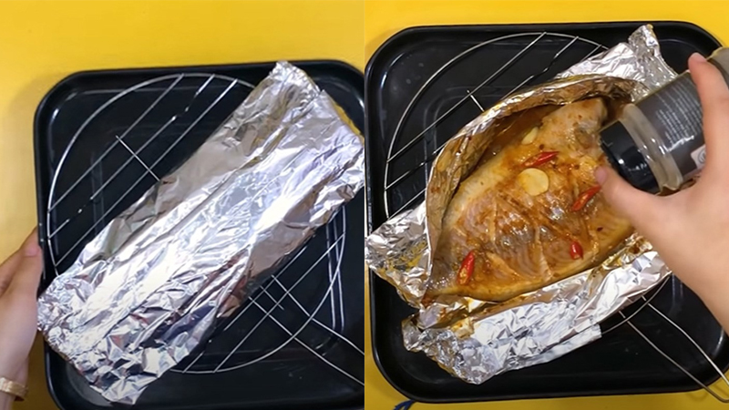 Cá Diêu Hồng Nướng Giấy Bạc