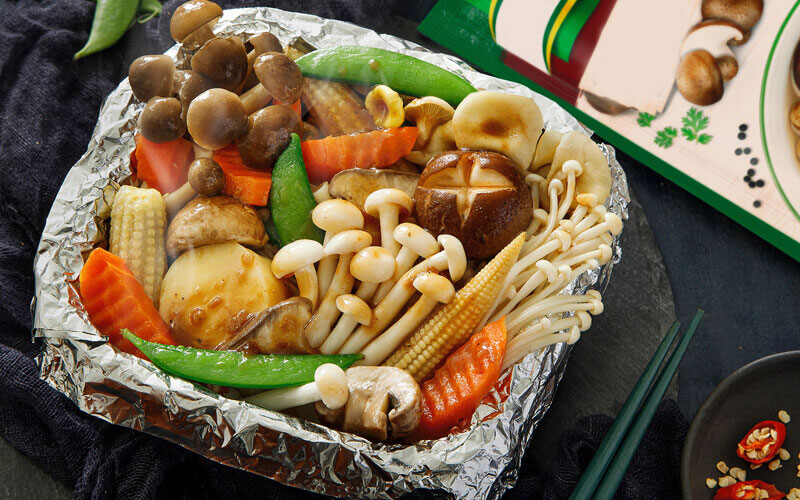 Chế Biến Giấy Bạc Nấm Nướng