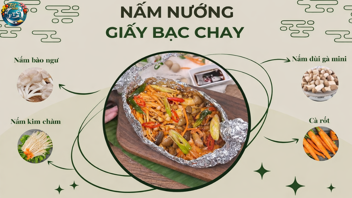 CHẾ BIẾN GIẤY BẠC NẤM NƯỚNG