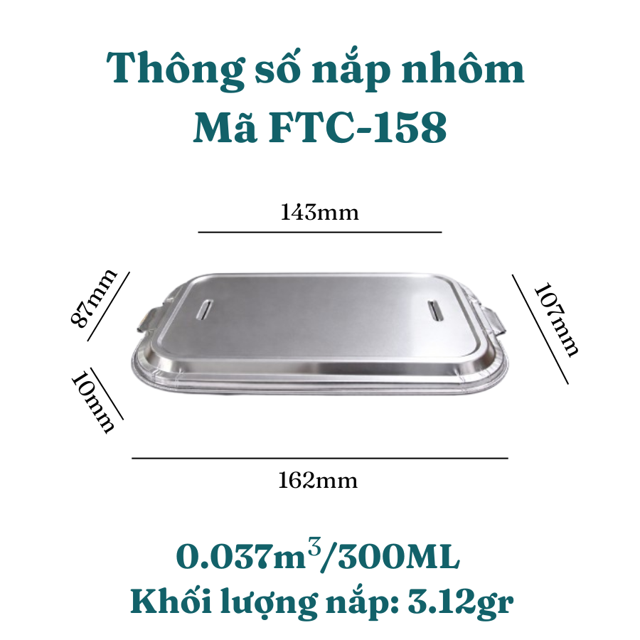 KHAY NHÔM HÀNG KHÔNG KÈM NẮP