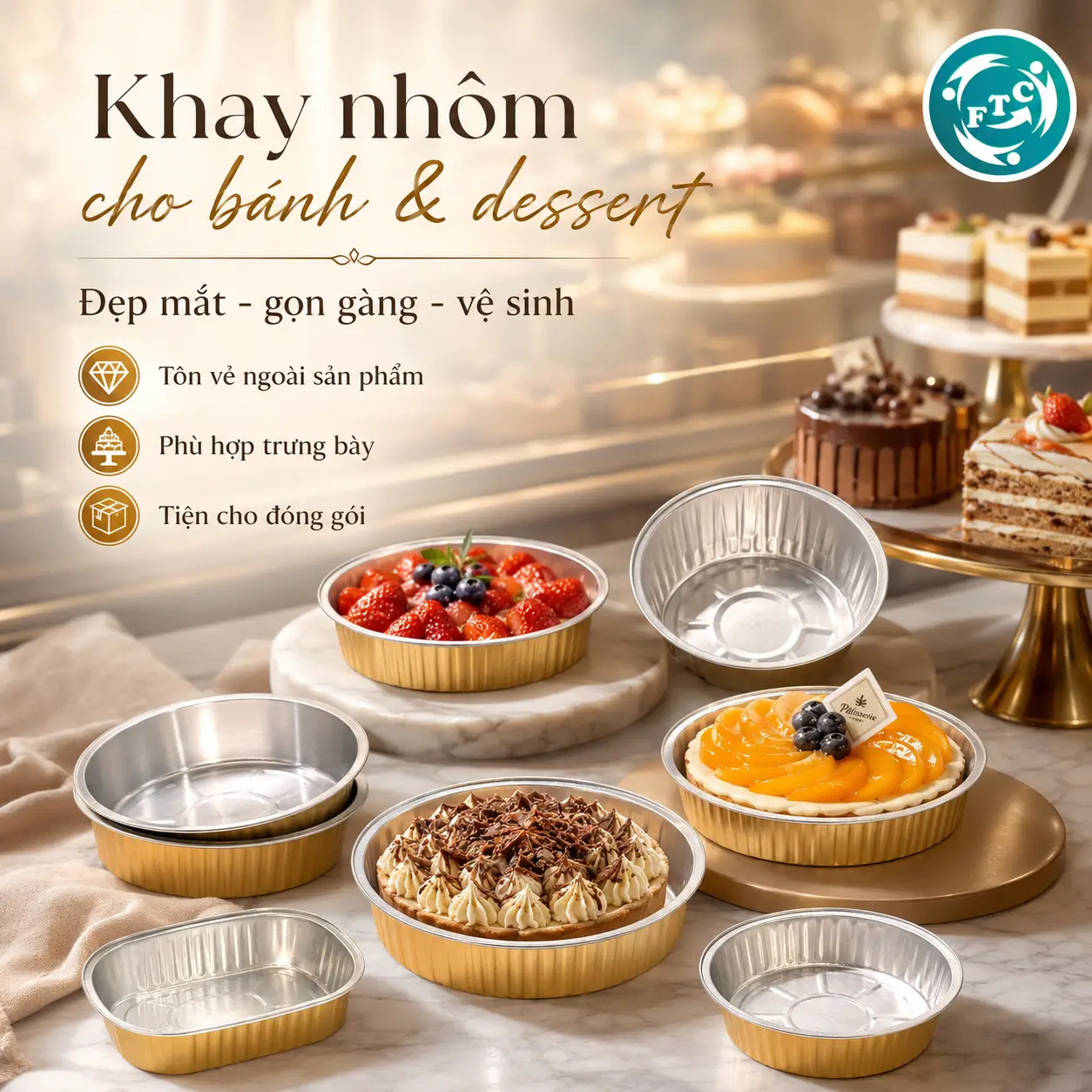 Khay nhôm cao cấp mang đến sự chuyên nghiệp trong phục vụ