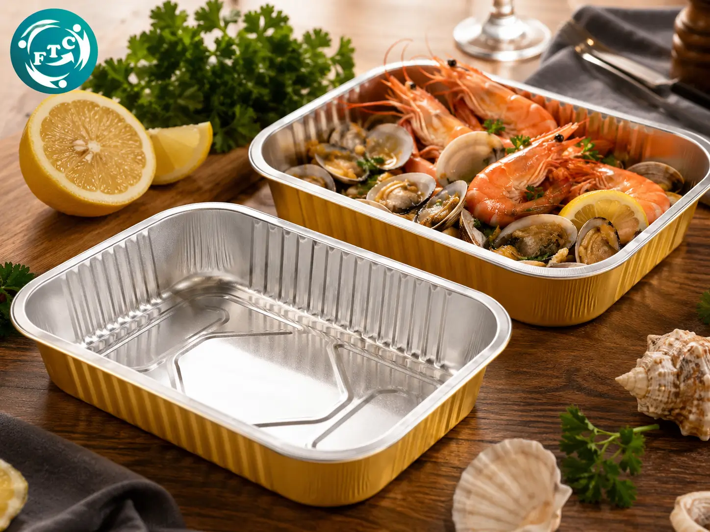 Khay nhôm cho nhà hàng hải sản tiện lợi trong khâu phục vụ