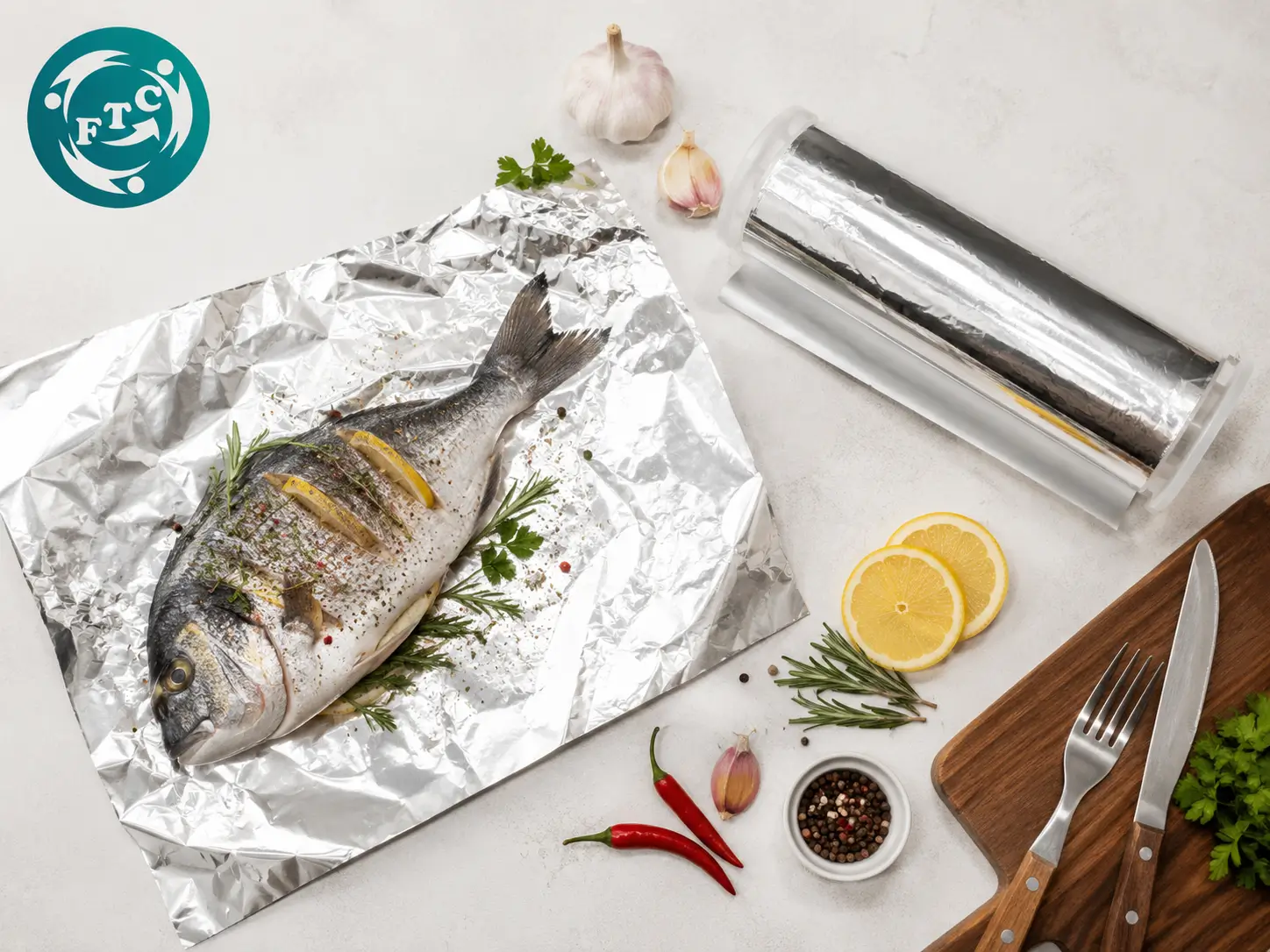 Giấy bạc nướng cá hỗ trợ giữ nguyên hình dạng món ăn khi chế biến
