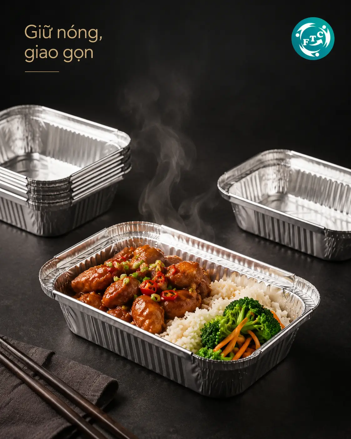 Hộp đựng đồ ăn nóng giao hàng được sử dụng trong nhiều mô hình F&B