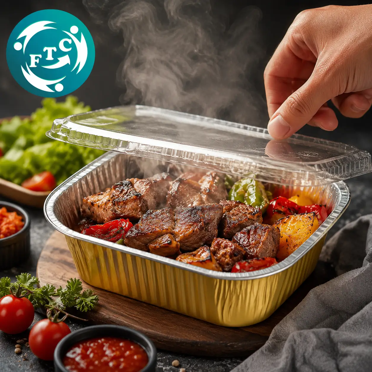 Hộp đựng món nướng giữ nóng lâu phù hợp cho nhà hàng và quán ăn