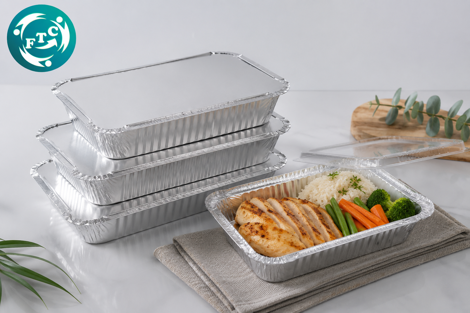 Khay nhôm có nắp tiện dụng cho ngành F&B