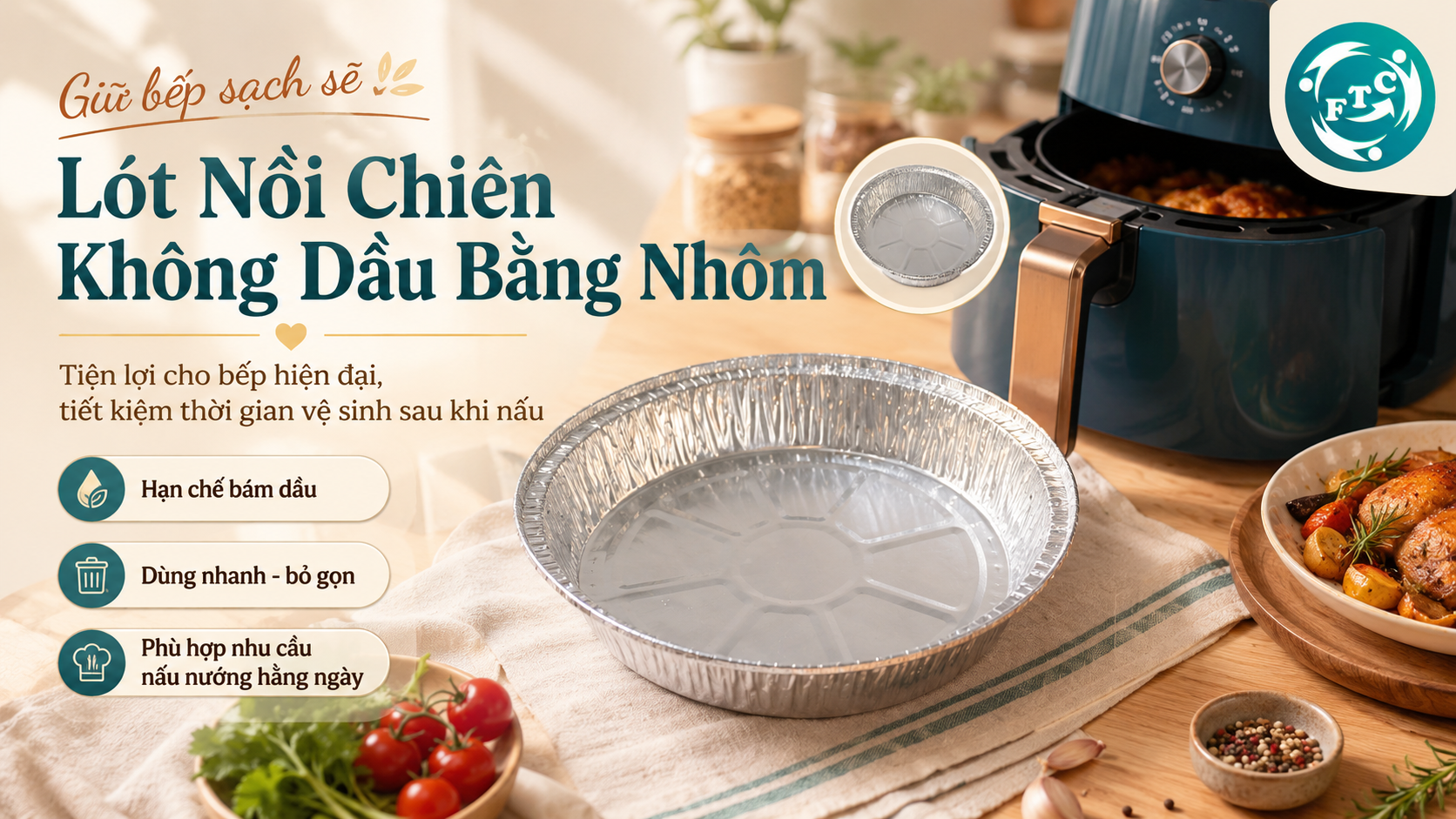 Lót nồi chiên không dầu