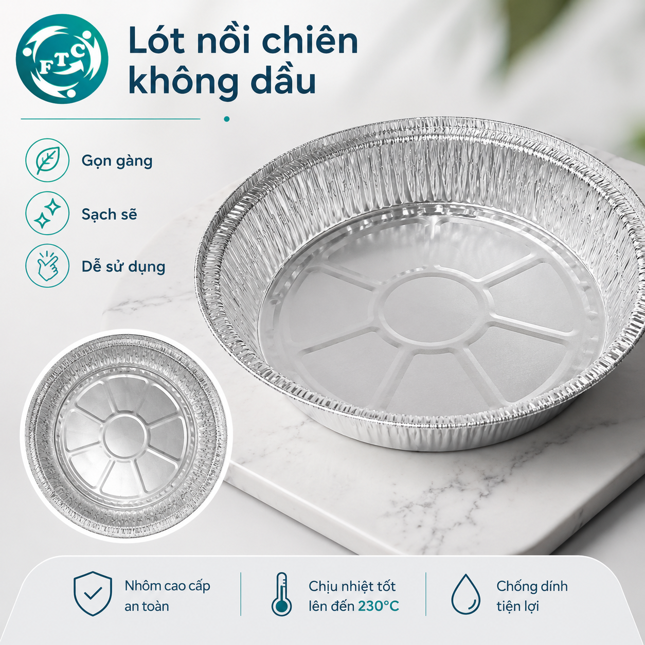 Giải pháp giữ nồi chiên sạch với lót nồi chiên không dầu