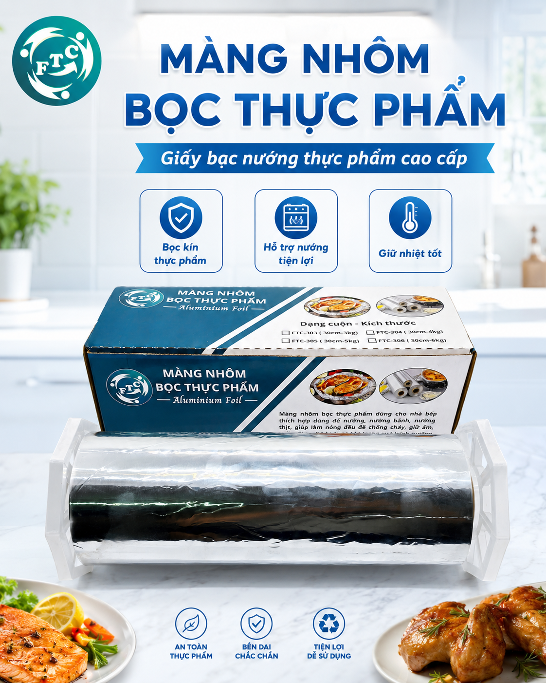 Giấy bạc nướng thực phẩm