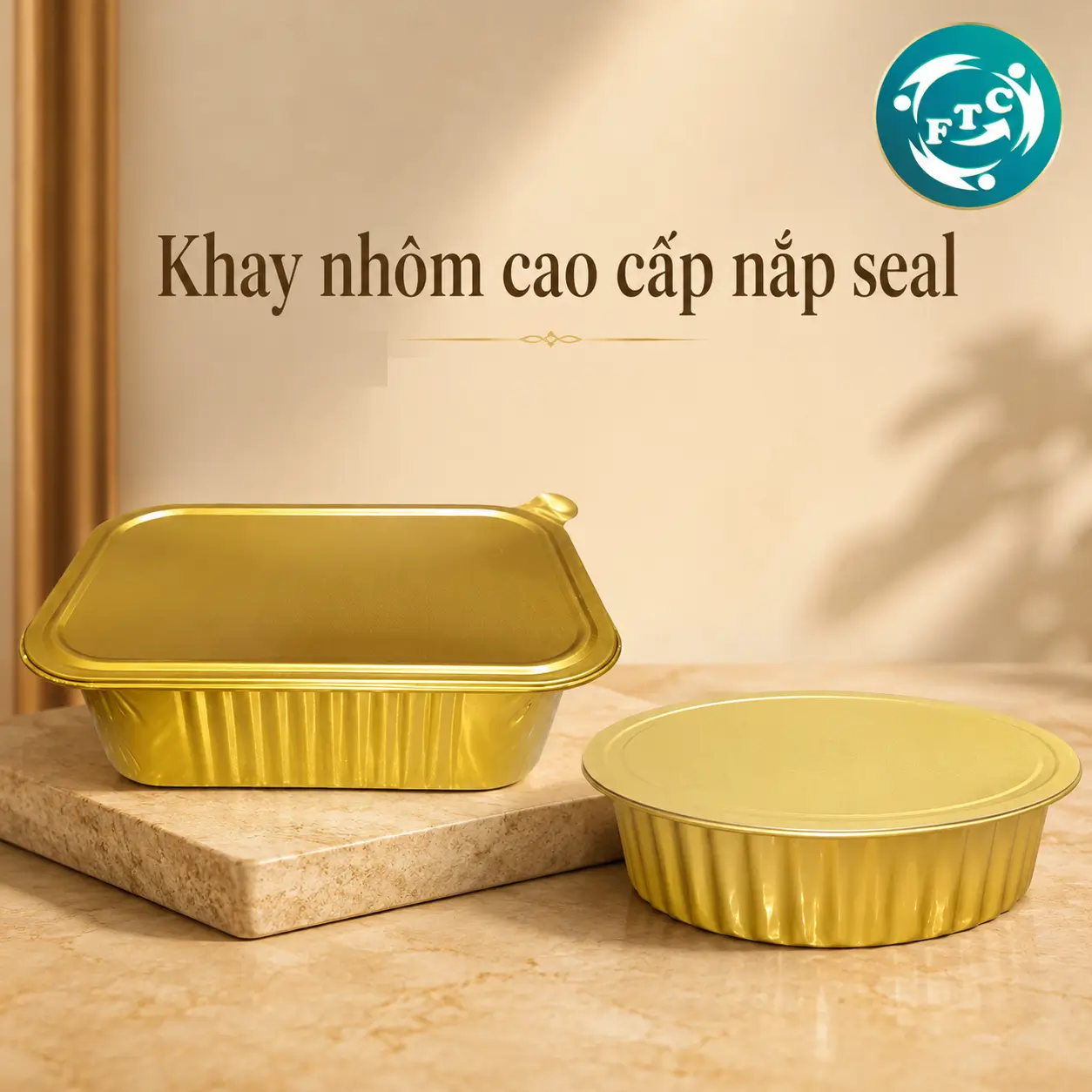 Khay nhôm cao cấp nắp seal