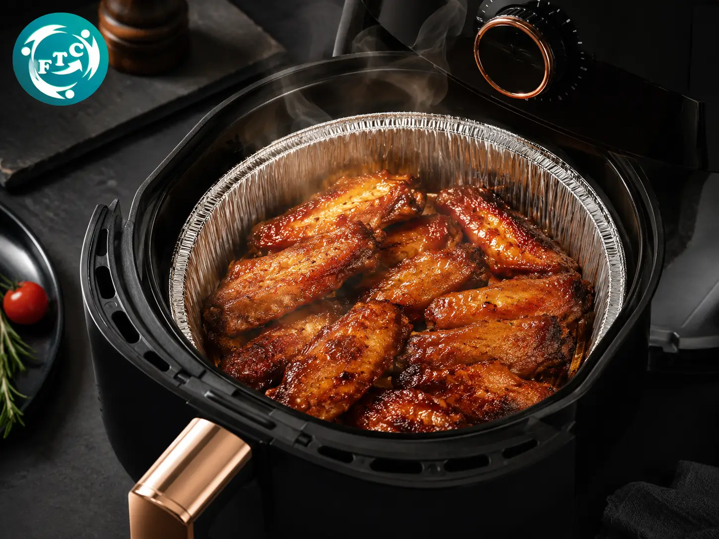 Khay nhôm lót nồi chiên nướng thịt ướp sốt là lựa chọn phù hợp cho những ai yêu thích nấu nướng tại nhà