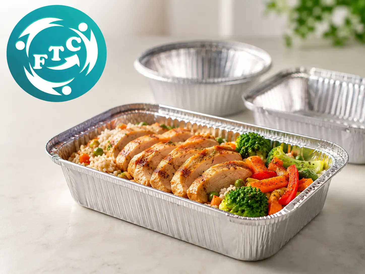 Khay nhôm bạc đựng đồ ăn take away góp phần hoàn thiện hình ảnh chuyên nghiệp trong từng suất ăn.
