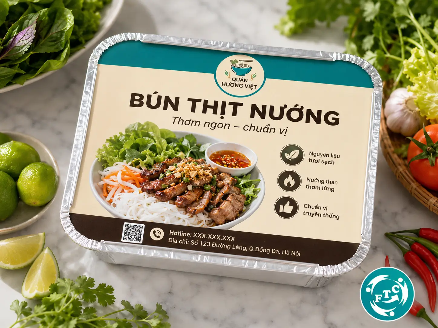Mỗi đơn hàng sẽ trở nên ấn tượng hơn với khay nhôm in nắp bìa mang dấu ấn thương hiệu riêng