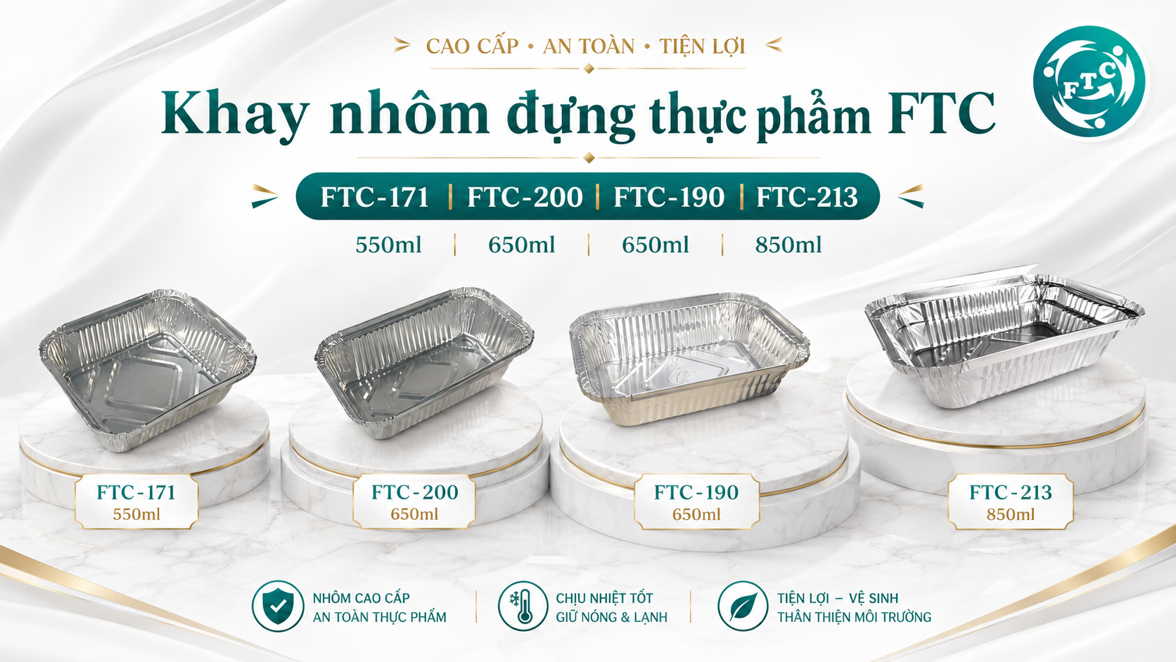 Khay nhôm đựng đồ ăn ship