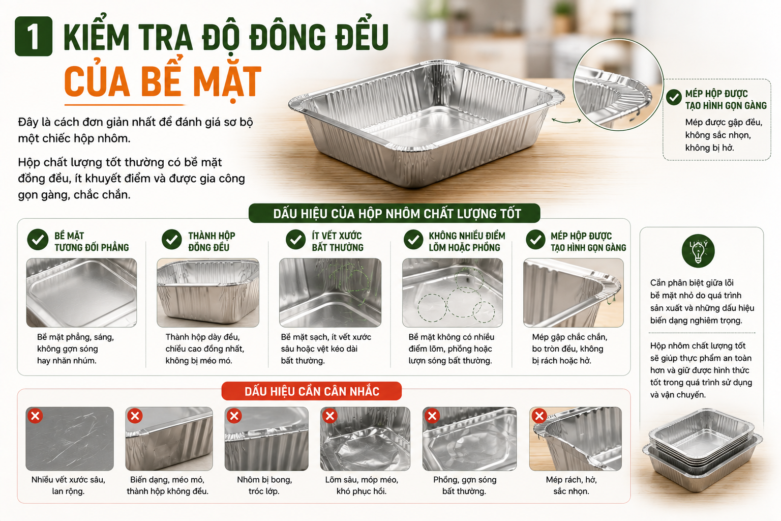 Cách phân biệt hộp nhôm chất lượng cao
