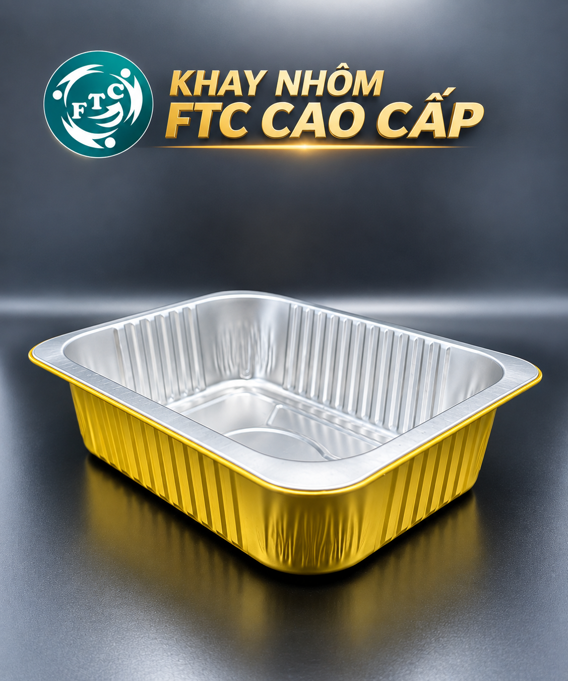 Khay nhôm đựng suất ăn cao cấp được sử dụng rộng rãi trong các mô hình suất ăn chuyên nghiệp